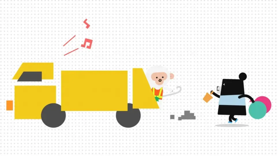 Beeru on the Island: Garbage Truck